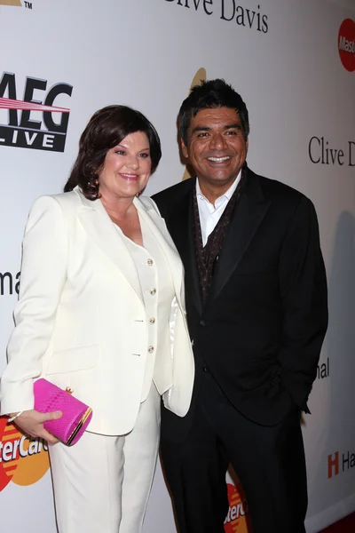 George Lopez, esposa Anne — Foto de Stock