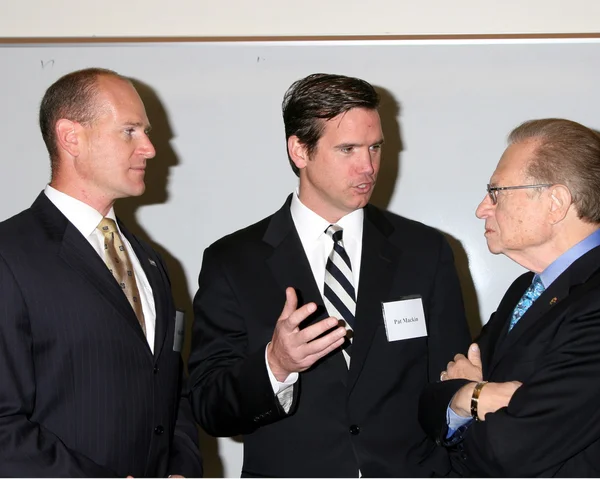 Allen Miller, Pat Mackin, and Larry King — Stock Photo, Image