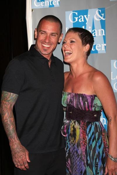 Carey Hart & Pink (Alecia Moore) — Stock Photo, Image