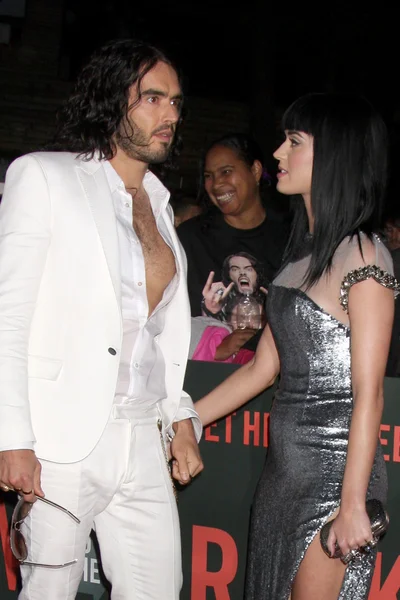 Russell Brand, Katy Perry — Stock Photo, Image