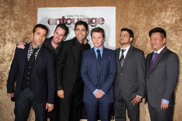 Jeremy Piven, Kevin Dillon, Adrian Grenier, Kevin Connolly, Jerry Ferrara, Rex Lee — Stockfoto