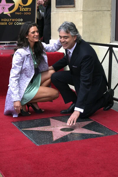 Veronica Berti, Andrea Bocelli — Fotografia de Stock