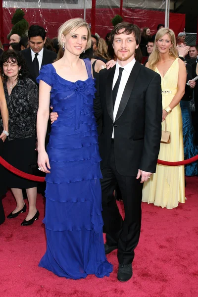 James McAvoy & Wife — Stock Photo, Image