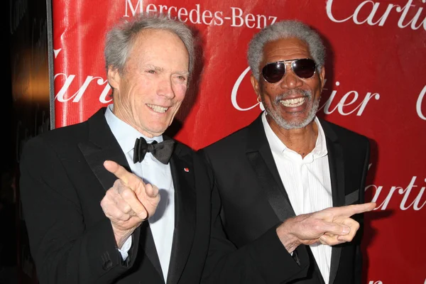 Clint Eastwood & Morgan Freeman — Foto Stock