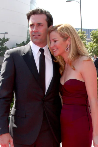 Jon hamm och jennifer westfeldt — Stockfoto