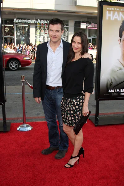 Jason Bateman ve karısı — Stok fotoğraf