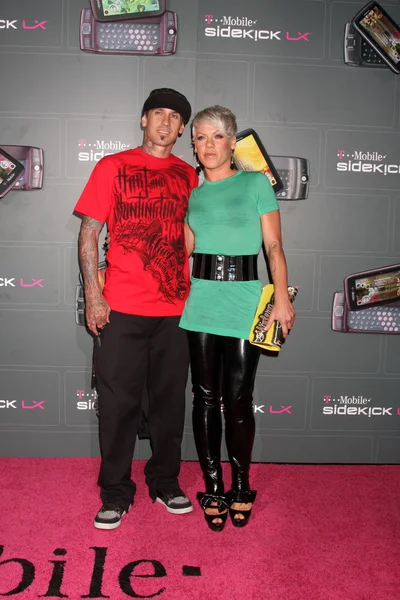 Carey Hart and singer Pink — Stock Photo, Image