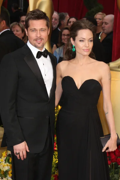 Brad pitt och angelina jolie — Stockfoto