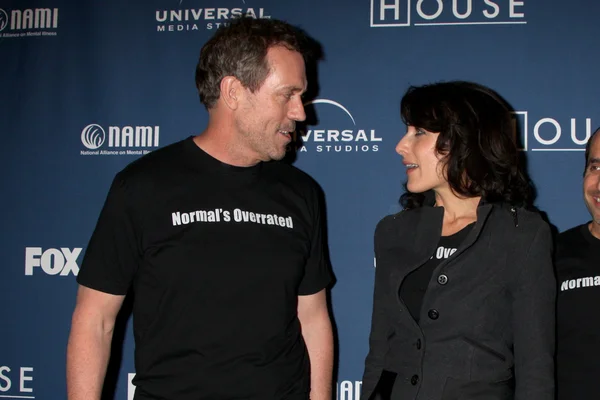 Hugh Laurie ve Lisa Edelstein — Stok fotoğraf