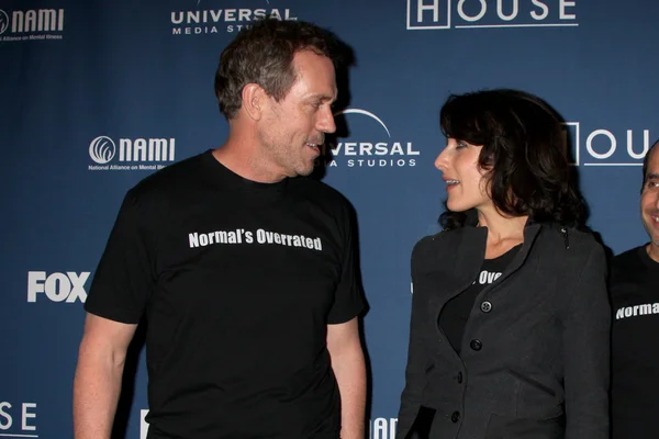 Hugh Laurie & Lisa Edelstein — Stock Photo, Image