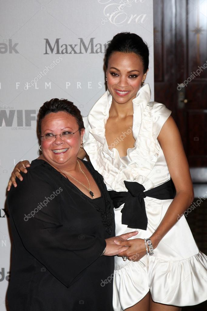 Asalia Nazario and Daughter Zoe Saldana Stock Editorial Photo © Jean