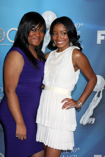 Keke Palmer & ihre Schwester — Stockfoto