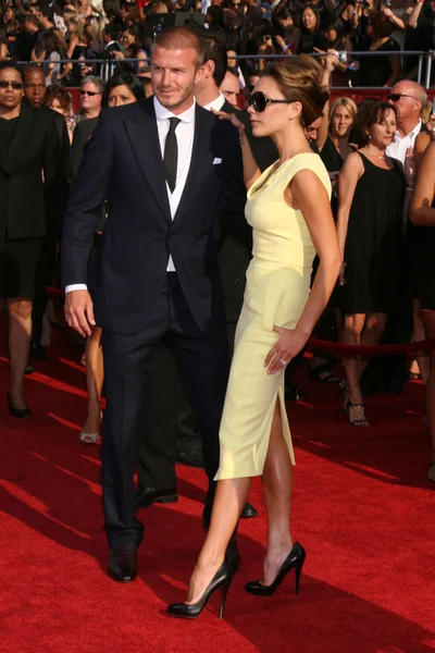 David and Victoria Beckham — Stock Photo, Image
