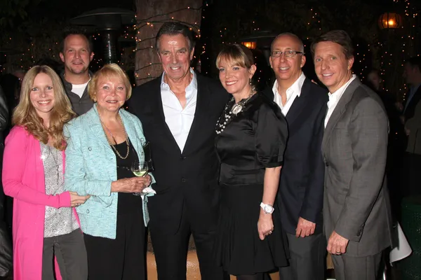 Scott Martin,Laruelee Bell, Lee Bell, Eric Braeden, Maria Arena Bell, Bill — Stock Photo, Image