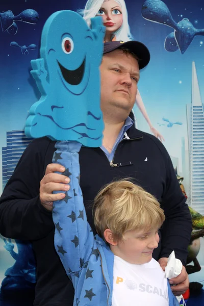 Andy Richter e figlio — Foto Stock