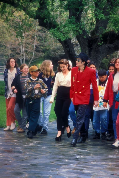 Lisa Marie Presley & Michael Jackson — Stock Photo, Image