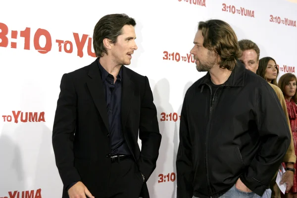 Christian Bale ve Russell Crowe — Stok fotoğraf