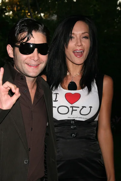 Corey Feldman, esposa Susie — Foto de Stock