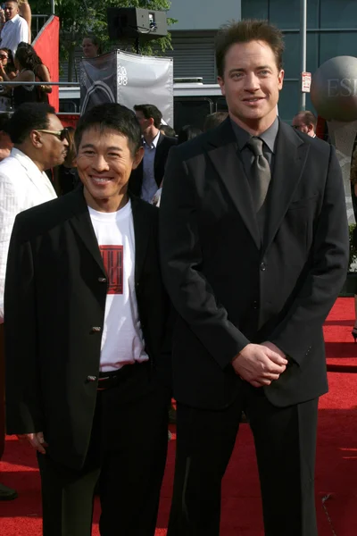 Jet li i brendan fraser — Zdjęcie stockowe