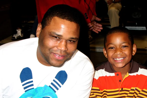 Anthony anderson och son — Stockfoto