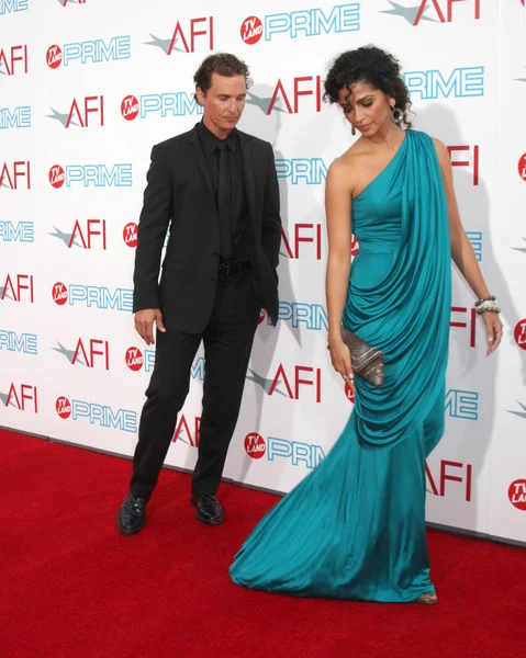 Matthew McConaughey & Camilla Alves — Stock Photo, Image