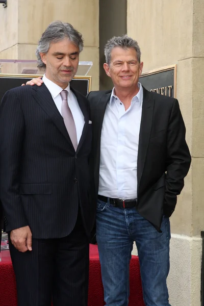 Andrea Bocelli & David Foster — Stock Photo, Image