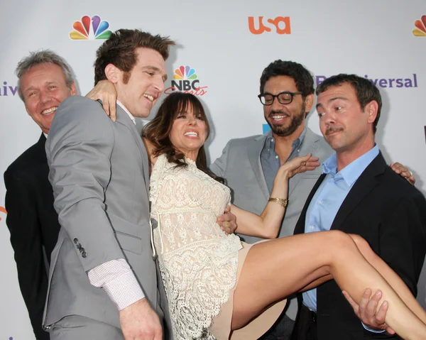 Natasha Leggero, Free Agent Cast Men — Stock Photo, Image