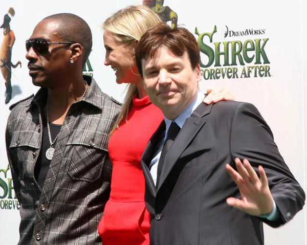 Mike Myers, Eddie Murphy, Cameron Diaz — Stockfoto