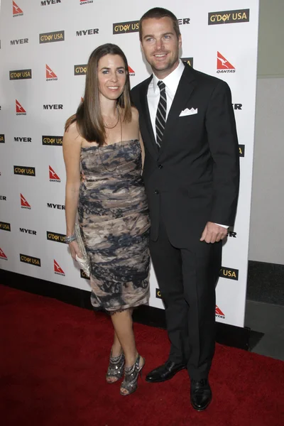 Chris O 'Donnell și soția sa — Fotografie, imagine de stoc
