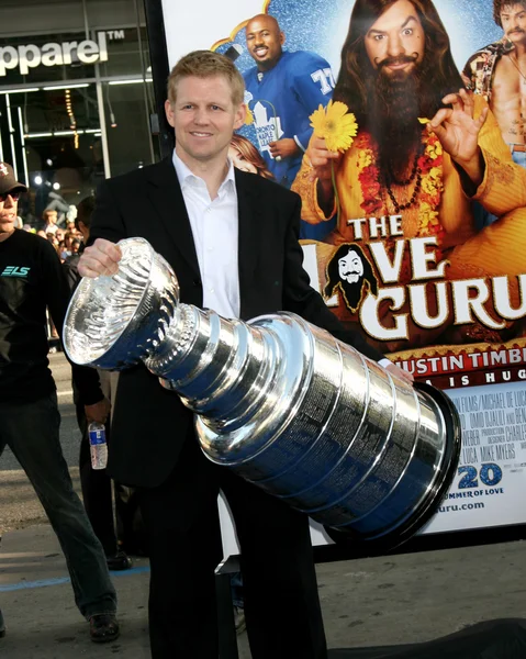 Chris osgood, detroit redwings stanley cup ile — Stok fotoğraf