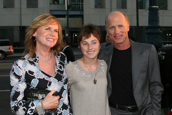 Amy Madigan, Lily og Ed Harris - Stock-foto