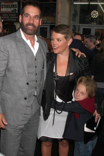 Adrian Pasdar, Natalie Maines, hijo — Foto de Stock