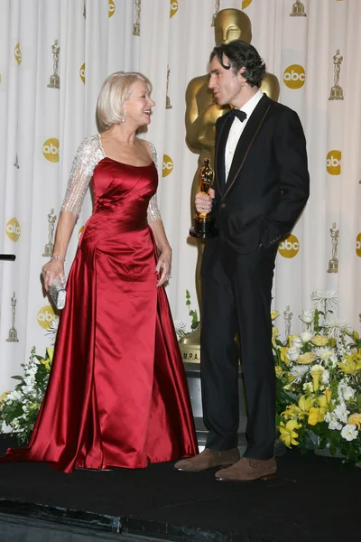 Helen mirren & Ντάνιελ Ντέι Λιούις — Φωτογραφία Αρχείου