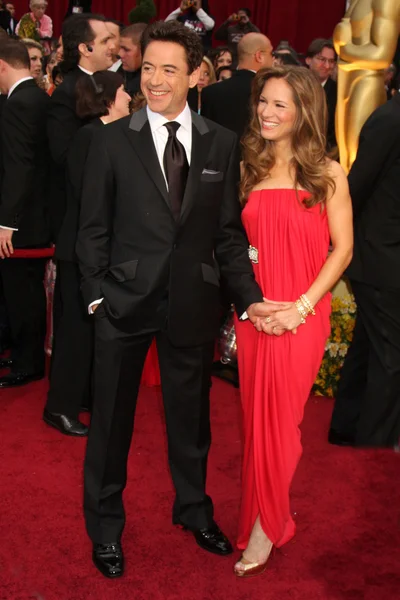 Robert Downey Jr & vrouw Susan Downey — Stockfoto