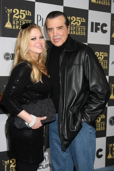 Chazz Palminteri & esposa — Foto de Stock