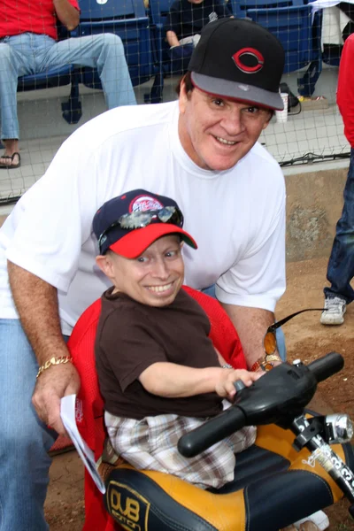 Verne troyer ve pete rose — Stok fotoğraf