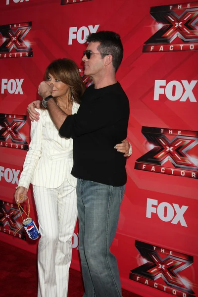 Paula abdul, cowell simon — Foto de Stock