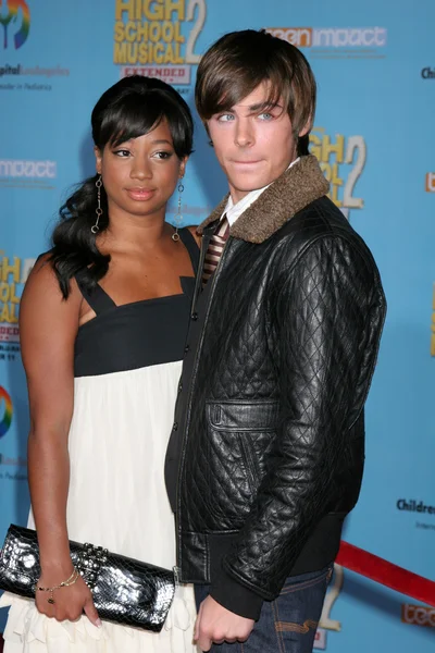 Monique Coleman & Zac Efron — Fotografia de Stock