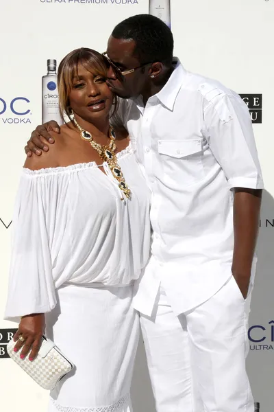 Sean Combs & madre Janice Combs — Foto Stock
