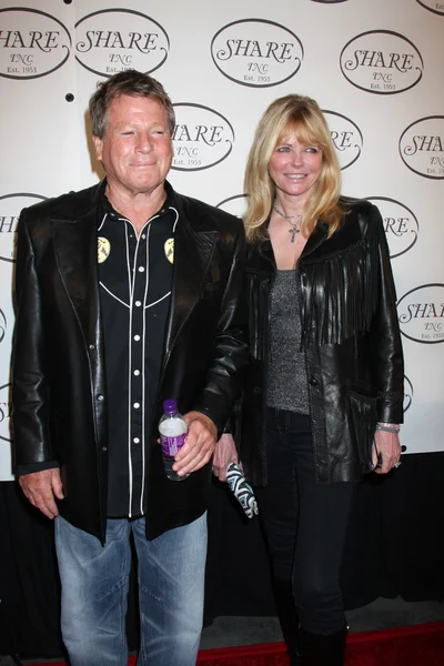 Ryan O'Neal, Cheryl Tiegs — Zdjęcie stockowe