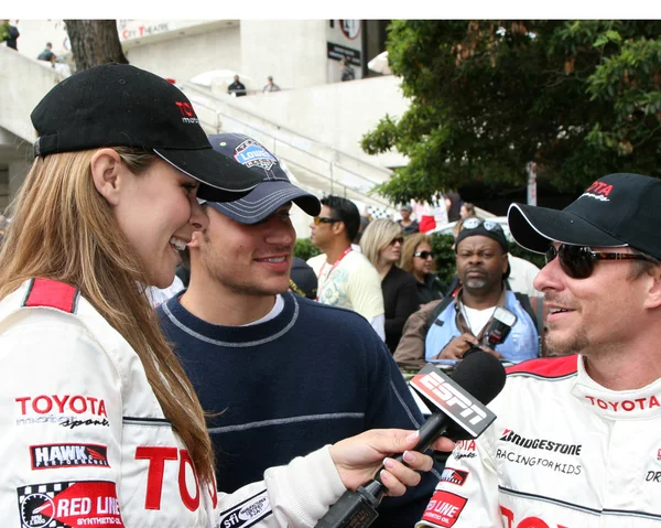 Jamie lite, nick & drew lachey — Stockfoto