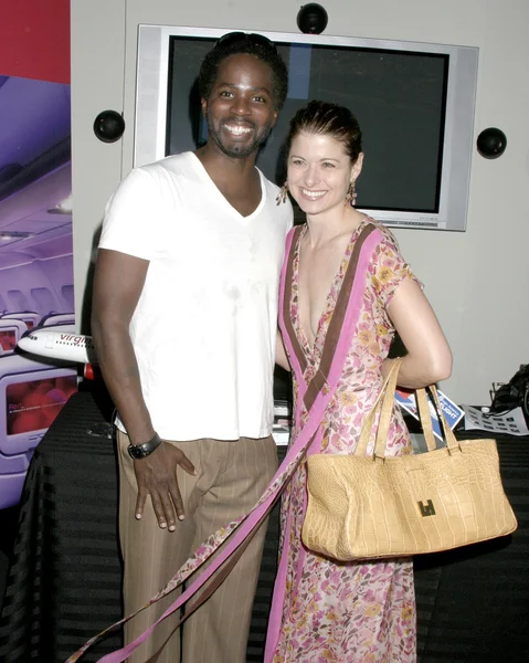 Harold Perrineau, Debra Messing — Stock Photo, Image