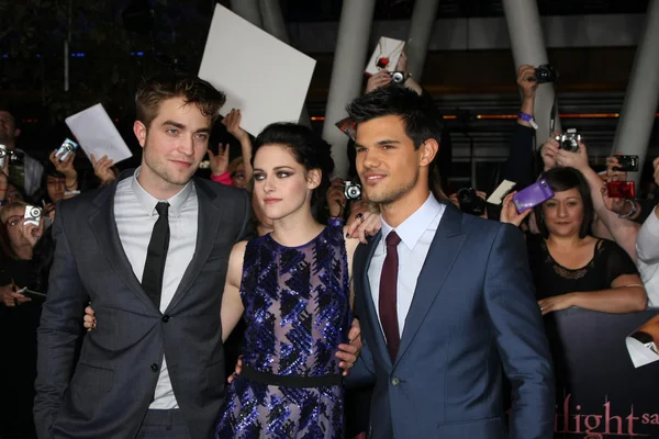 Robert Pattinson, Kristen Stewart, Taylor Lautner — Stock Fotó