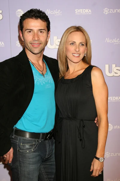 Fabian sanchez en marlee matlin — Stockfoto