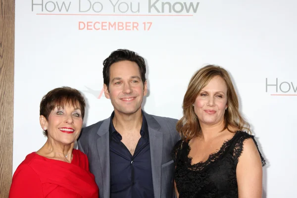 His Mother, Paul Rudd, His wife — Stock Photo, Image