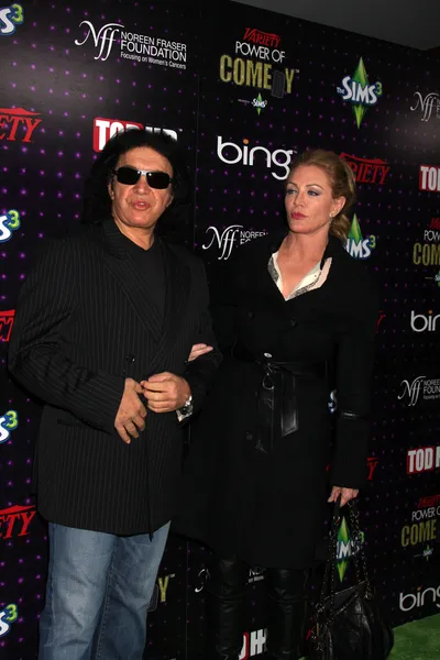 Gene simmons, shannon Tweed s —  Fotos de Stock