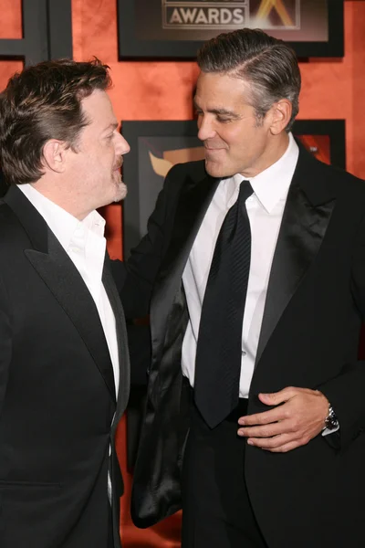 Eddie Izzard y George Clooney — Foto de Stock