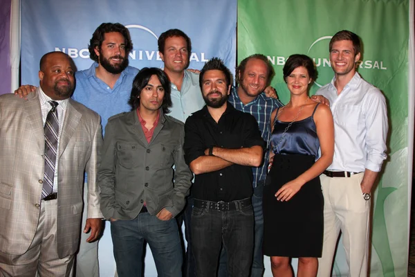 Mark Christopher Lawrence, Zach Levi, Vik Sahay, Adam Baldwin, — Stockfoto