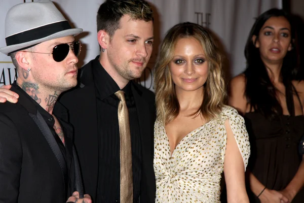 Benji, Joel Madden, Nicole Richie — Foto de Stock