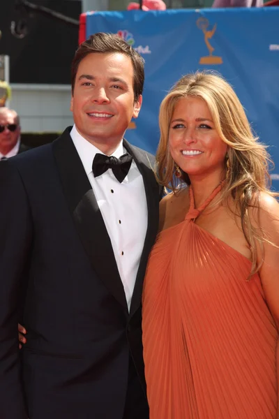 Jimmy Fallon, Nancy Juvonen — Stok fotoğraf